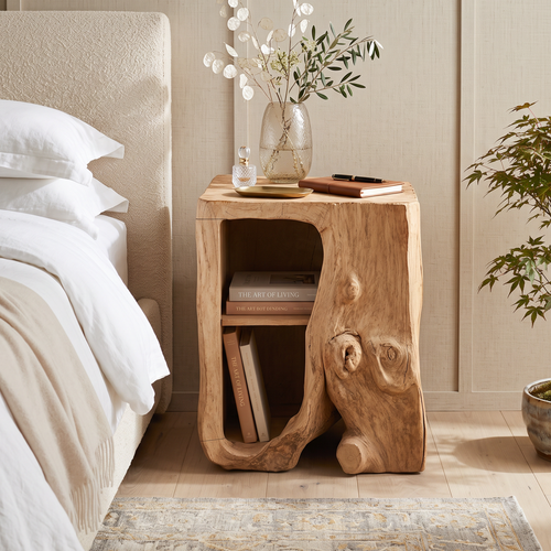 Farmhouse Live Edge Nightstand Bedroom Furniture Design