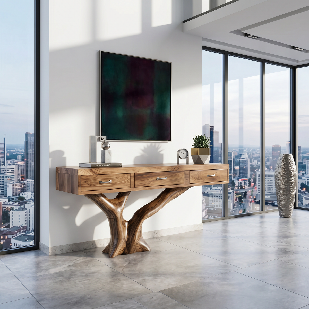 Farmhouse Live Edge Entryway Table