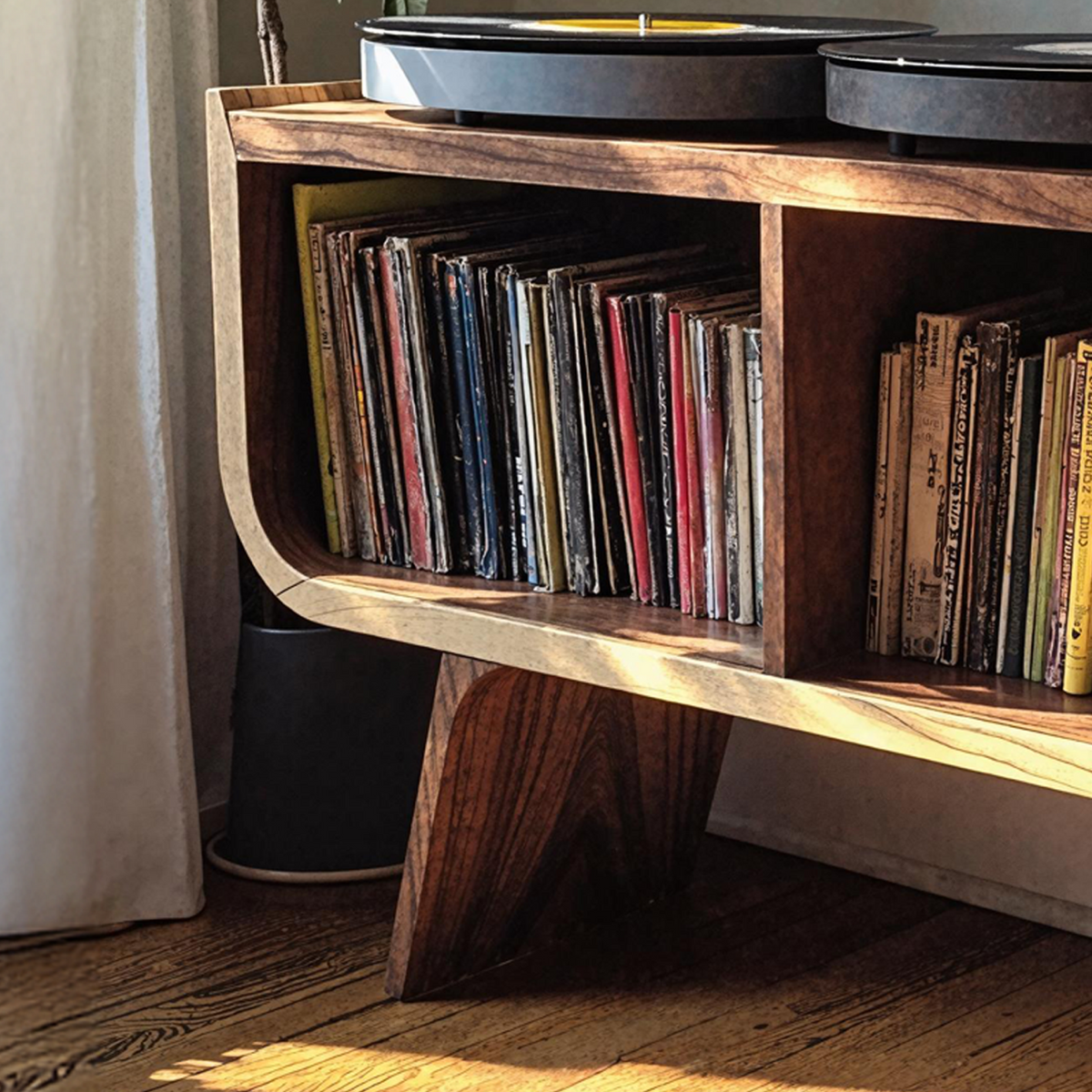 Minimalist Record Player Stand For Living Room
