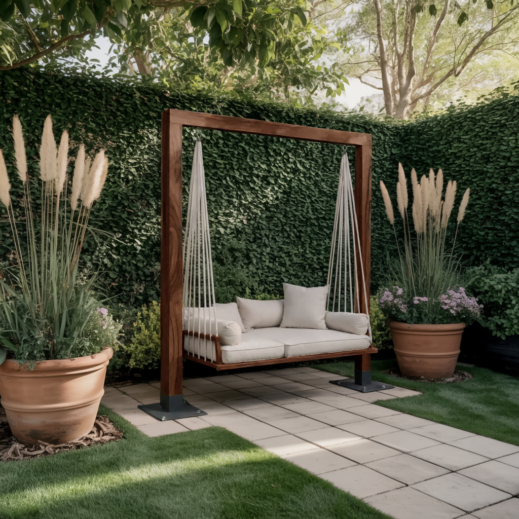 Modern Outdoor Daybed Swing For Poolside Or Garden